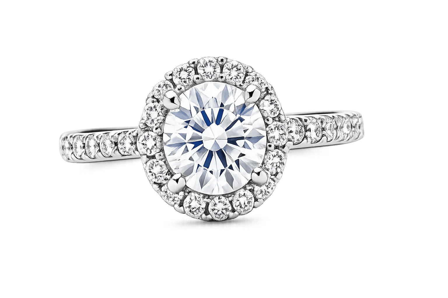 Diamond ring photographed for AI identification